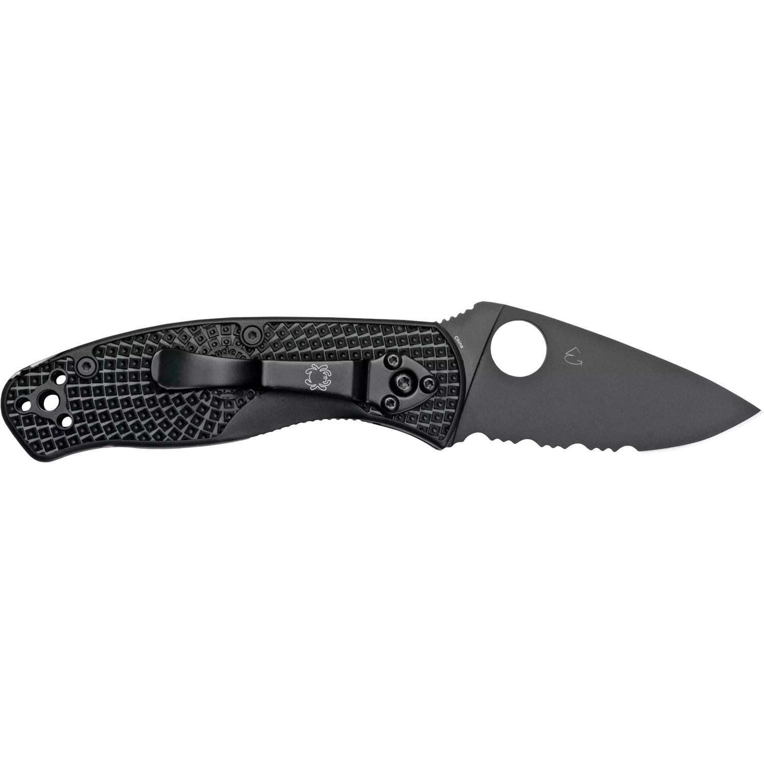 Ніж Spyderco Persistence Lightweight FRN BB Half Serrated C136PSBBK 87.15.20 - фото 2