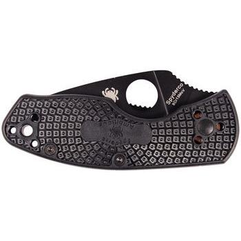 Фото Ніж Spyderco Ambitious Lightweight Black Serrated C148SBBK 87.15.44