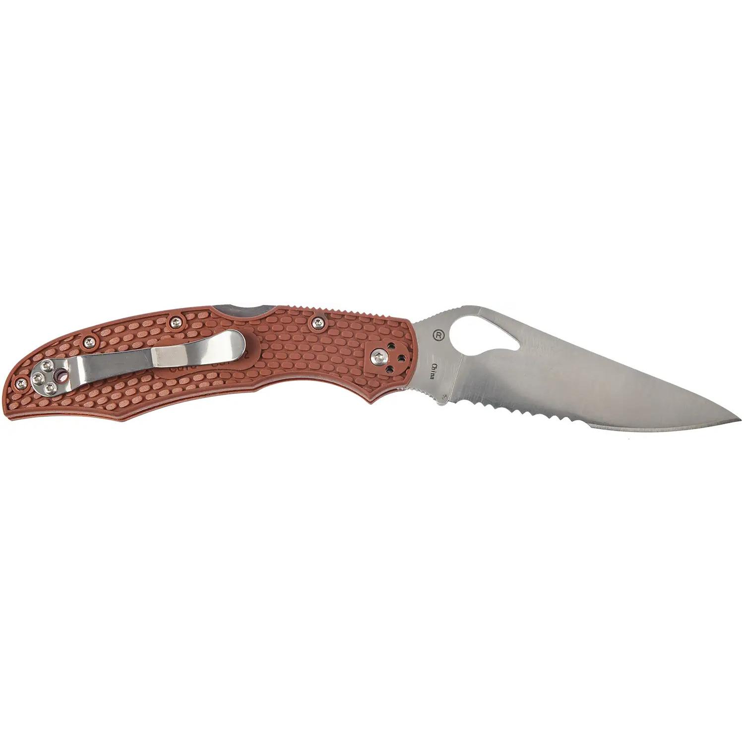 Ніж Spyderco Byrd Cara Cara 2 Half Serrated Brown BY03PSBN2 87.15.58 - фото 2