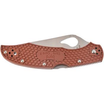 Фото Ніж Spyderco Byrd Cara Cara 2 Half Serrated Brown BY03PSBN2 87.15.58