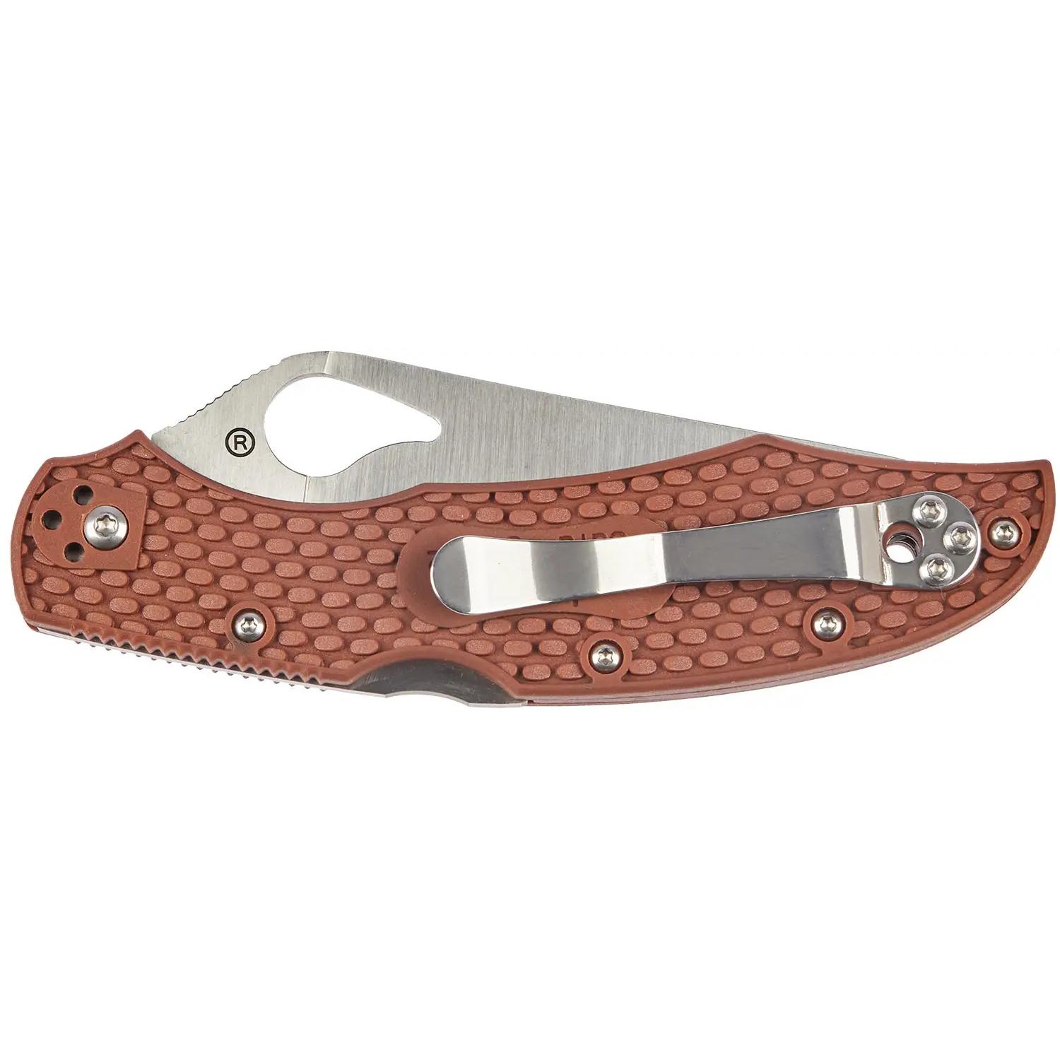 Ніж Spyderco Byrd Cara Cara 2 Half Serrated Brown BY03PSBN2 87.15.58 - фото 4