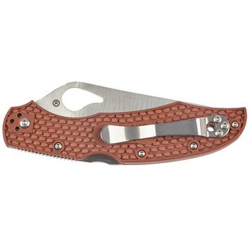 Фото Ніж Spyderco Byrd Cara Cara 2 Half Serrated Brown BY03PSBN2 87.15.58