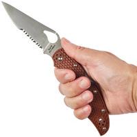 Ніж Spyderco Byrd Cara Cara 2 Half Serrated Brown BY03PSBN2 87.15.58 - фото 5