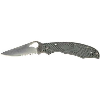 Фото Ніж Spyderco Byrd Cara Cara 2 Half Serrated Gray BY03PSGY2 87.15.59