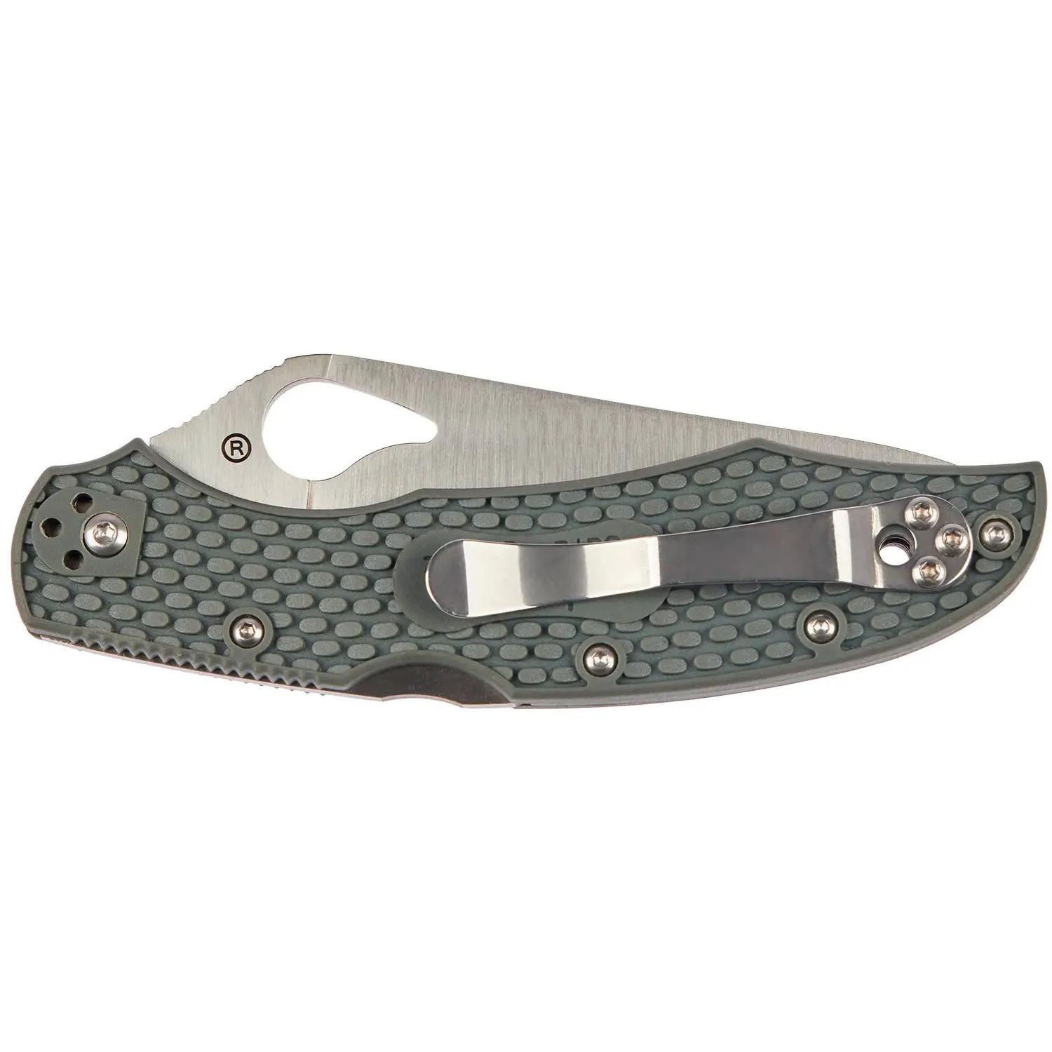 Ніж Spyderco Byrd Cara Cara 2 Half Serrated Gray BY03PSGY2 87.15.59 - фото 4