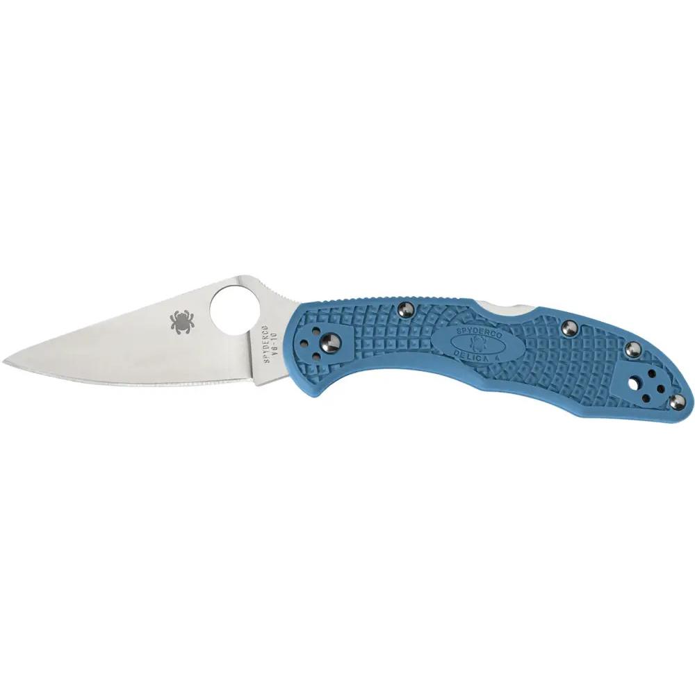 Ніж Spyderco Delica 4 Flat Ground Blue C11FPBL 87.15.72 - фото 1