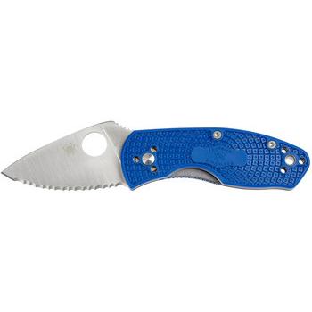 Фото Ніж Spyderco Ambitious Lightweight Blue Serrated C148SBL 87.15.97