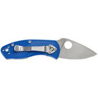 Ніж Spyderco Ambitious Lightweight Blue Serrated C148SBL 87.15.97 - фото 2