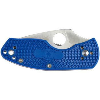 Фото Ніж Spyderco Ambitious Lightweight Blue Serrated C148SBL 87.15.97