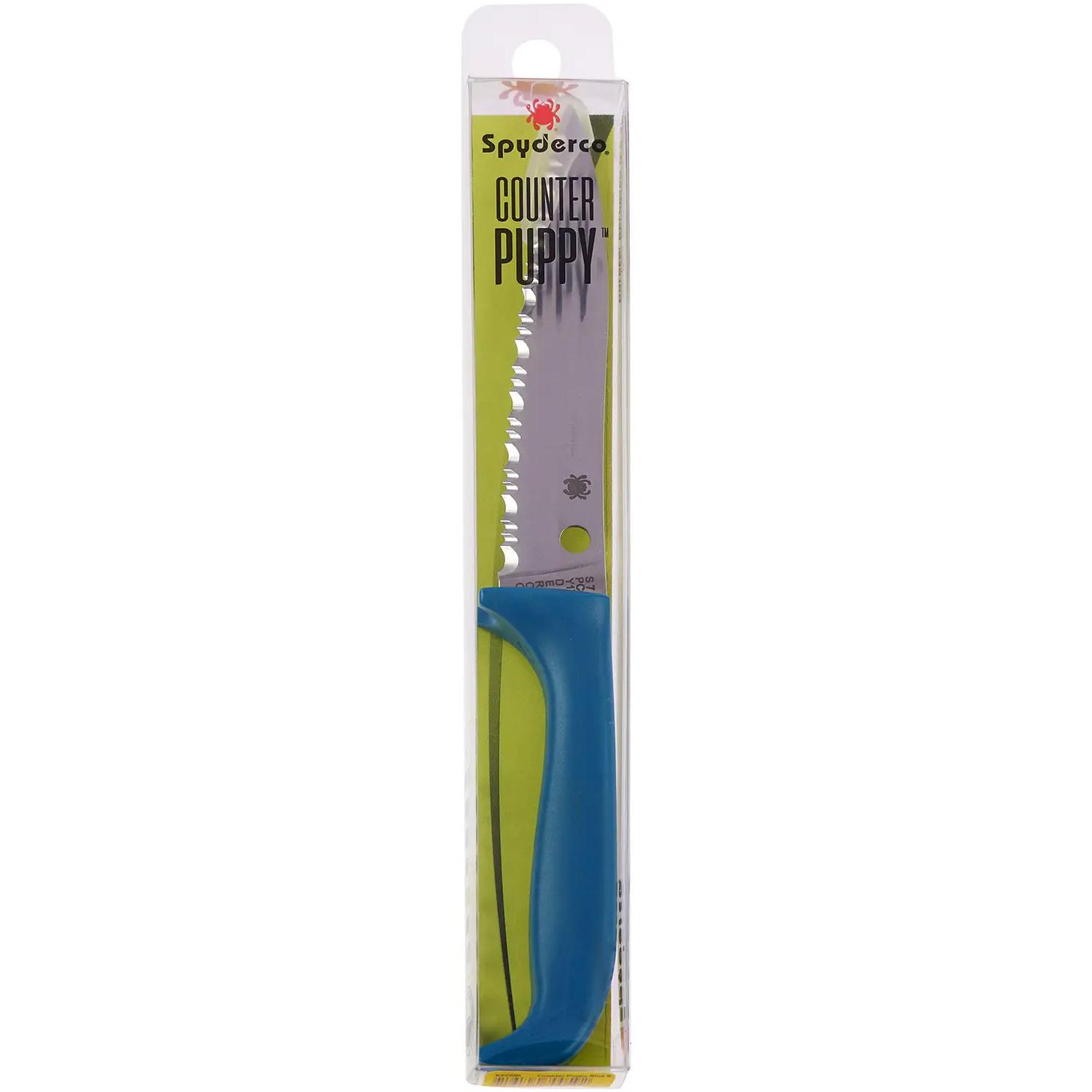 Ніж Spyderco Counter Puppy Blue Serrated K20SBL 87.16.11 - фото 4