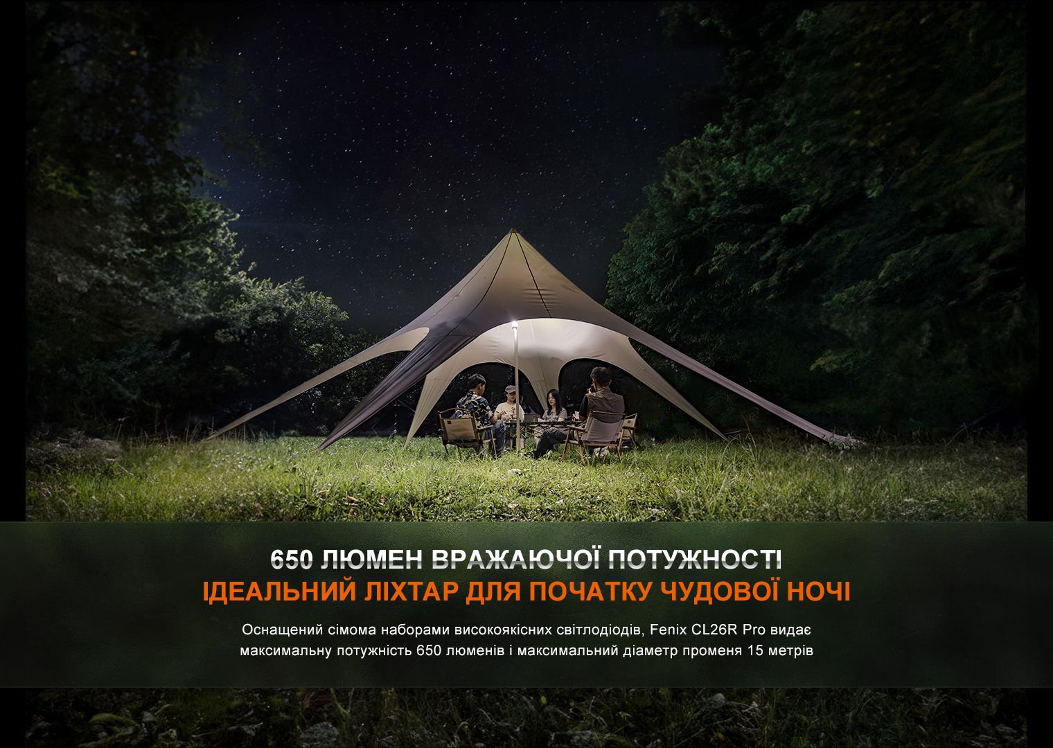 Ліхтар кемпінговий Fenix CL26R Pro, мармуровий білий - фото 17