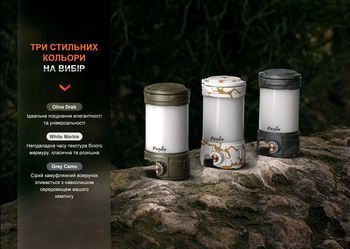 Фото Ліхтар кемпінговий Fenix CL26R Pro, сірий камуфляж
