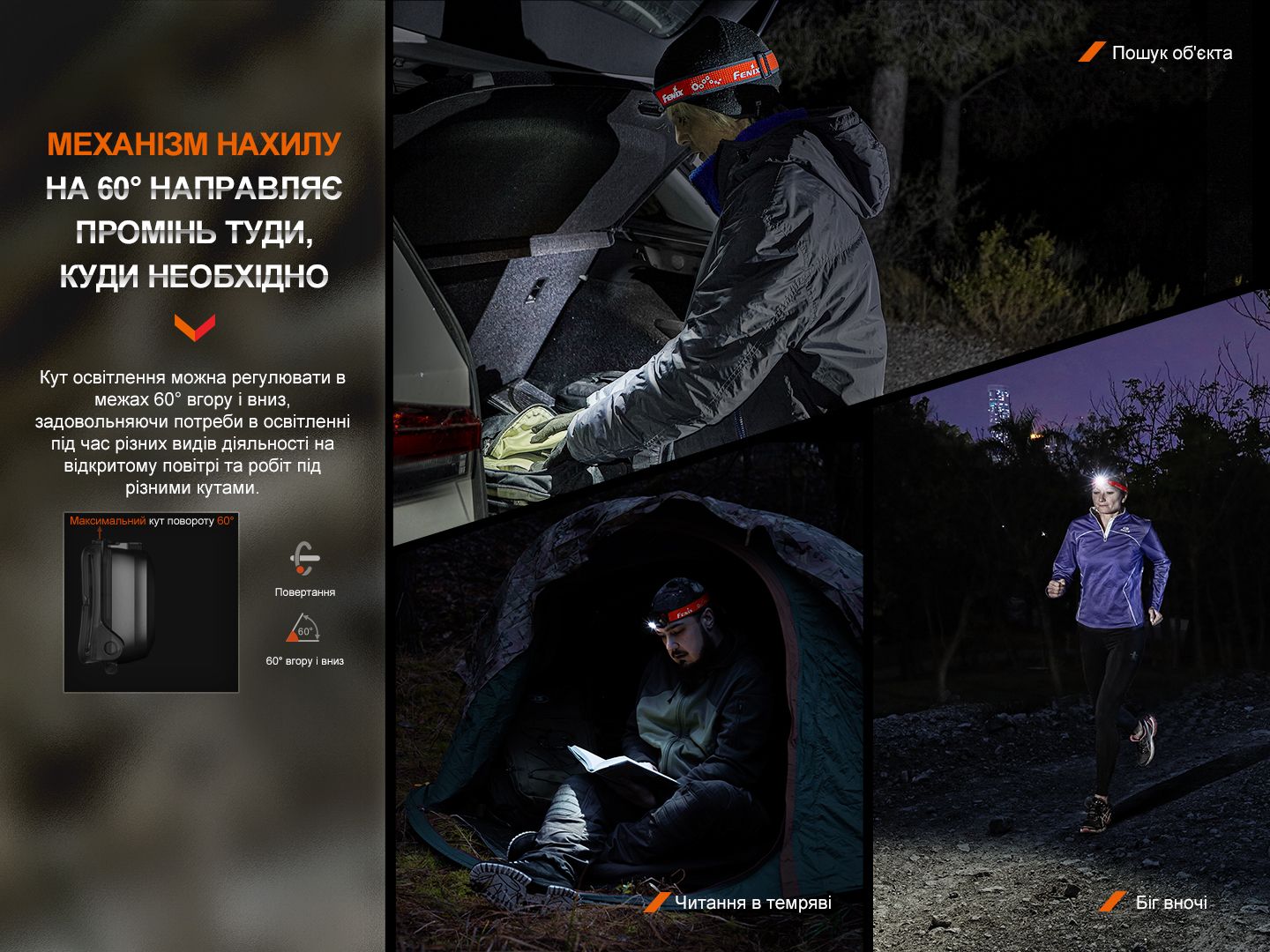 Ліхтар налобний Fenix HL16 AAA рожевий - фото 9