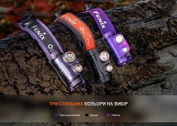 Фото Ліхтар налобний для бігу Fenix HM65R-DT, чорний