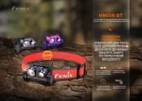 Ліхтар налобний для бігу Fenix HM65R-DT, бузковий - фото 18