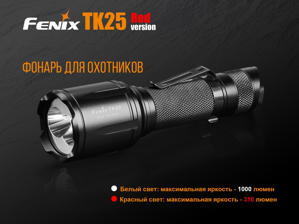 Ліхтар ручний Fenix TK25 Red - фото 18