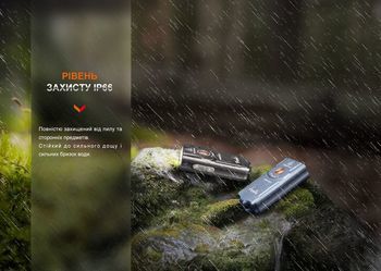 Фото Ліхтар наключний Fenix E03R V2.0, сірий