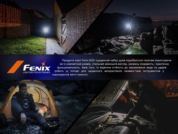 Фото Ліхтар наключний Fenix E03R V2.0, синій