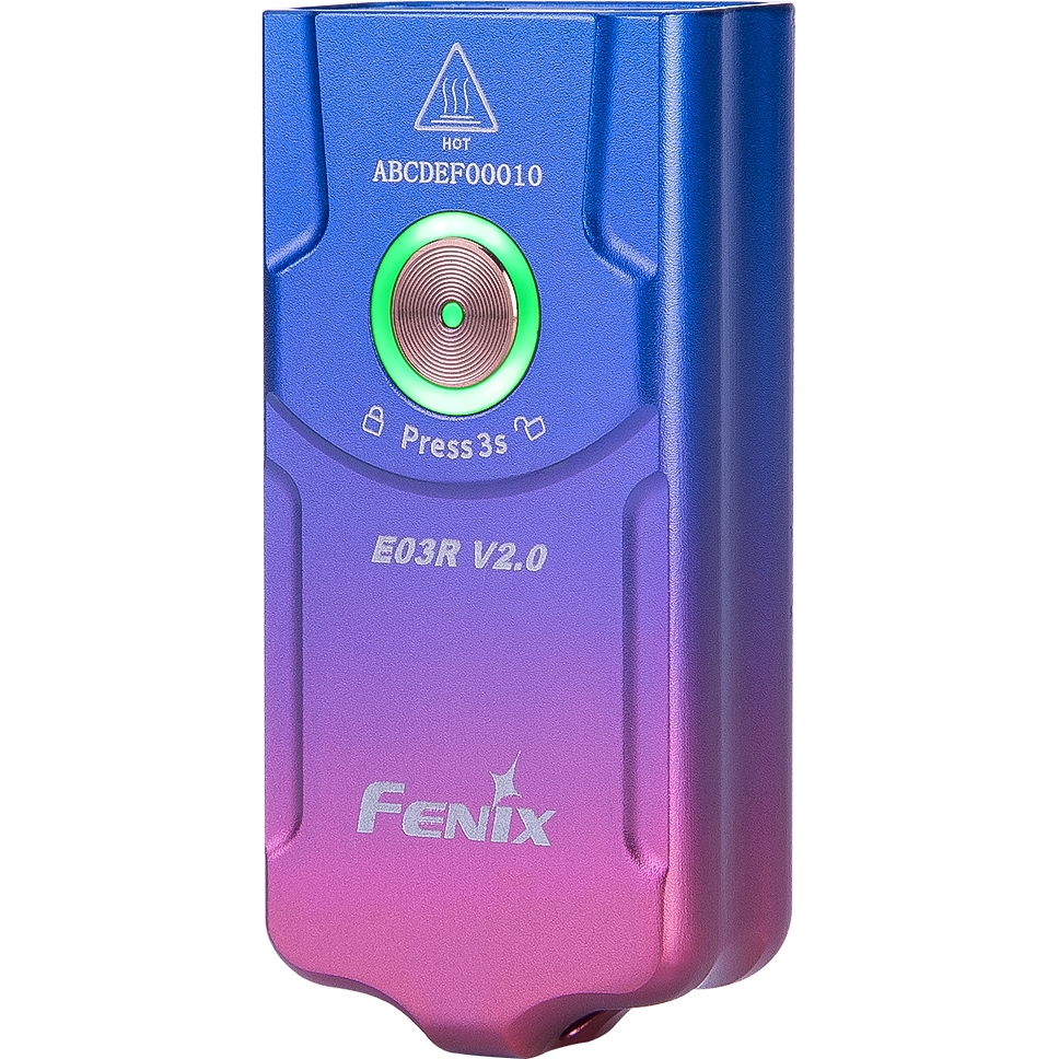 Ліхтар наключний Fenix E03R V2.0, бузковий - фото 4