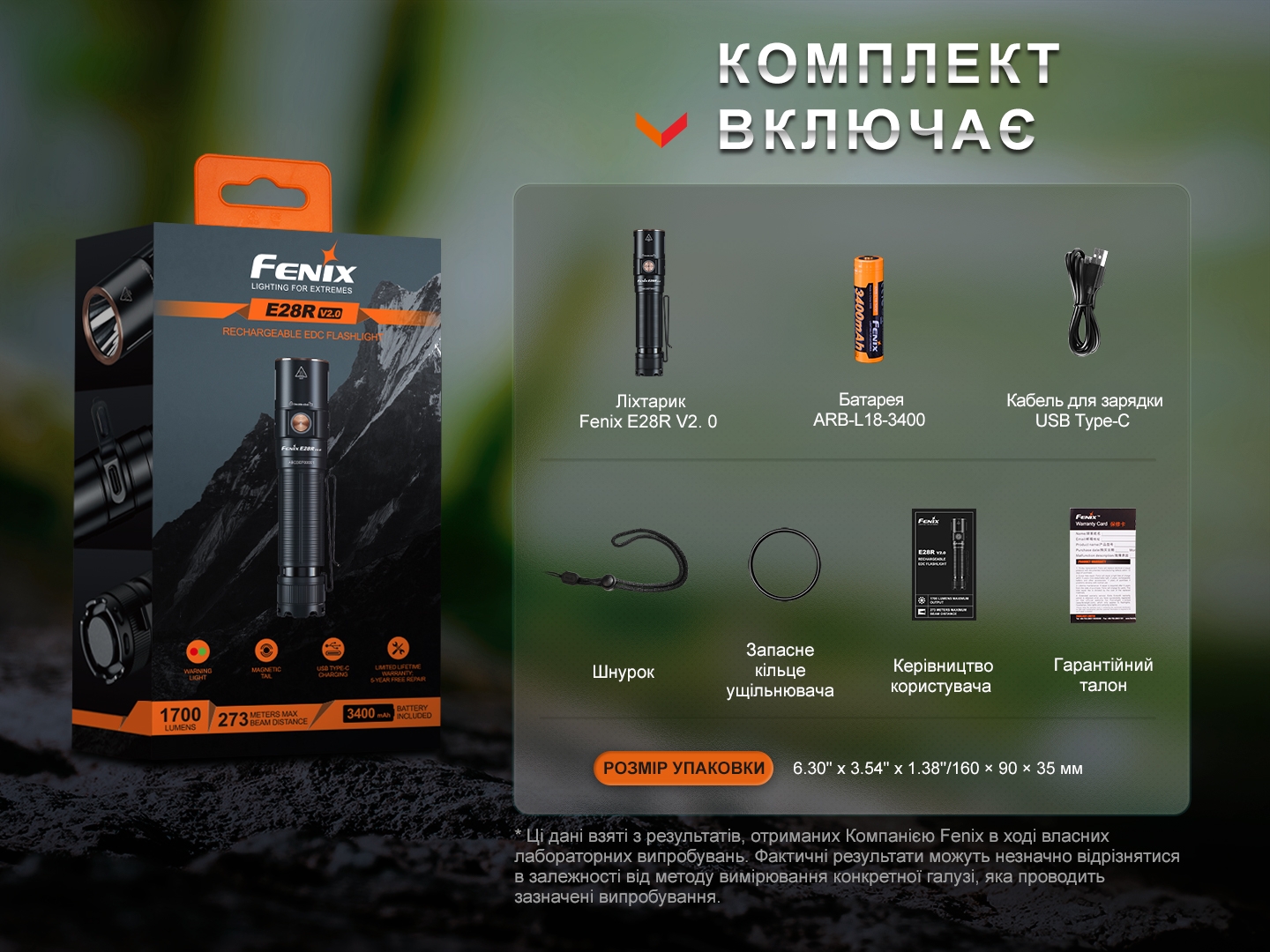Ліхтар ручний Fenix E28R V2.0 - фото 14