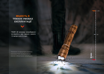 Фото Ліхтар тактичний Fenix TK20R UE, сірий