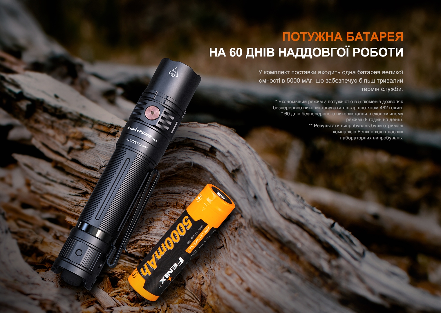Ліхтар ручний Fenix PD36R V2.0 - фото 14