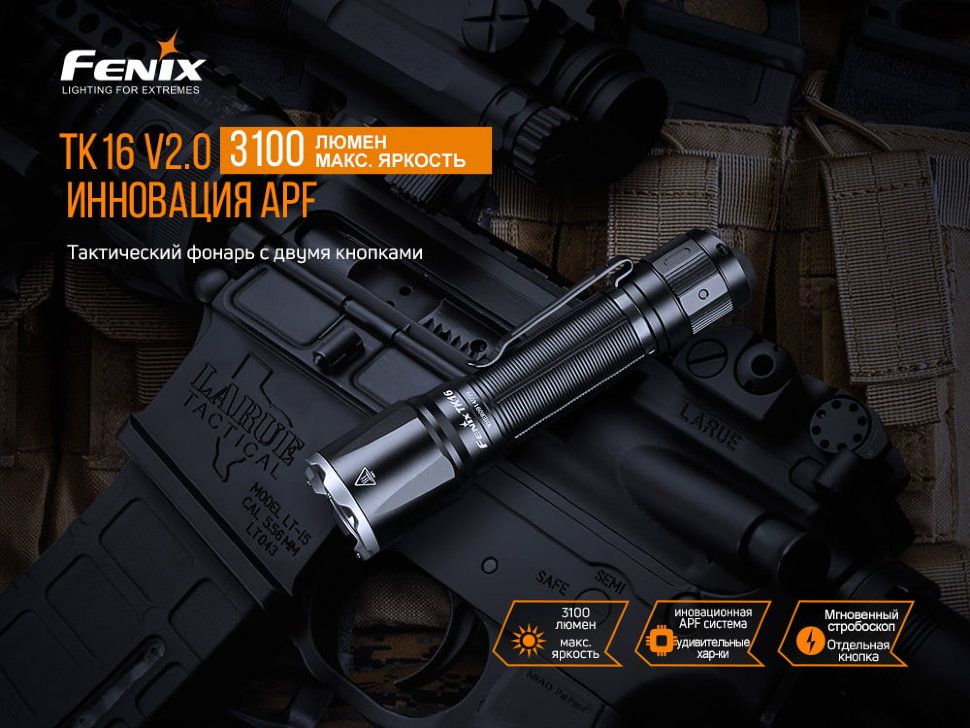 Ліхтар ручний Fenix TK16 V2.0, зелений - фото 17