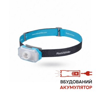 Фото Ліхтар налобний Naturehike NH18T001-A, чорно-блакитний