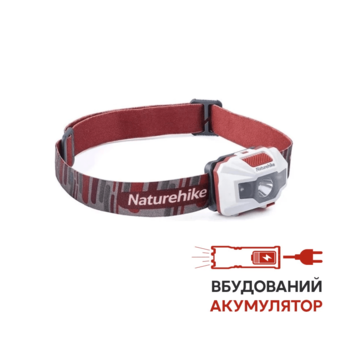 Фото Ліхтар налобний Naturehike TD-02 NH00T002-D, біло-червоний