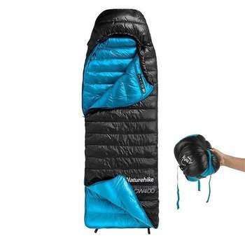 Фото Спальник з натуральним пухом Naturehike CWZ400 NH19W400-Z, (7°C), p-р L, жовтий