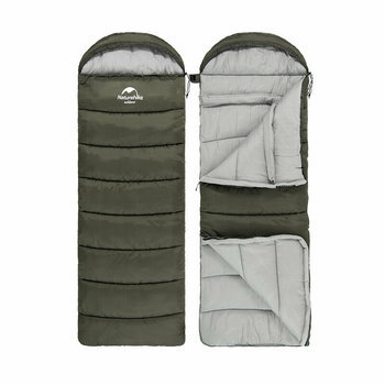 Фото Спальник з капюшоном Naturehike U350 NH20MSD07, (1°C), правий, зелений