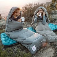 Спальник з капюшоном Naturehike M400 NH20MSD02, (1°C), лівий, сірий - фото 2