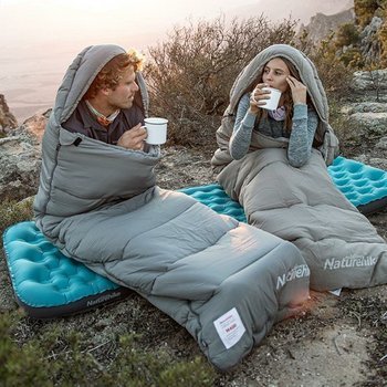 Фото Спальник з капюшоном Naturehike M400 NH20MSD02, (1°C), лівий, зелений