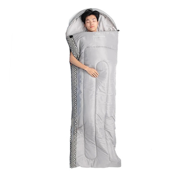 Фото Спальник з капюшоном Naturehike L250 NH21MSD07, (9°C), лівий, сірий