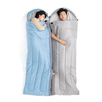 Фото Спальник з капюшоном Naturehike L250 NH21MSD07, (9°C), лівий, блакитний
