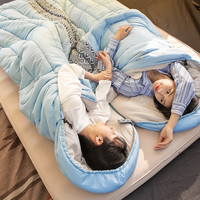 Спальник з капюшоном Naturehike L250 NH21MSD07, (9°C), лівий, блакитний - фото 6