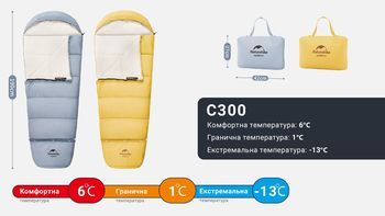 Фото Спальник дитячий Naturehike С300 NH21MSD01, жовтий