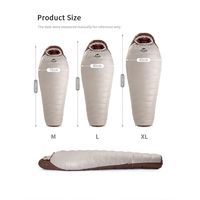 Спальник з натуральним пухом Naturehike Snowbird NH20YD001,p-р L, коричневий 560 г - фото 8