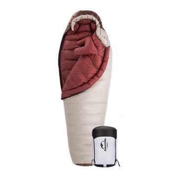 Фото Спальник з натуральним пухом Naturehike Snowbird NH20YD001, p-р L, коричневий 720 г