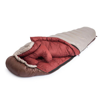 Фото Спальник з натуральним пухом Naturehike Snowbird NH20YD001, p-р L, коричневий 980 г