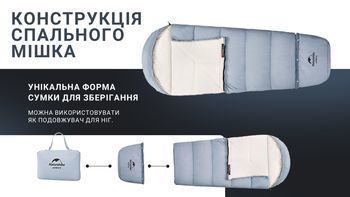 Фото Спальник дитячий Naturehike С300 NH21MSD01, блакитний