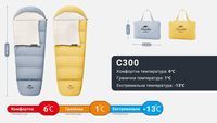 Спальник дитячий Naturehike С300 NH21MSD01, блакитний - фото 11