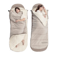 Спальний мішок з капюшоном Naturehike B400 NH21MSD11, бежевий - фото 10
