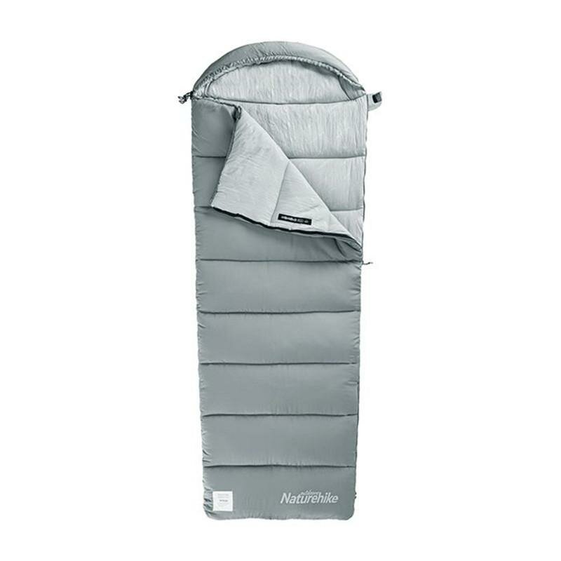 Спальник з капюшоном Naturehike M400 NH20MSD02, (1°C), лівий, сірий - фото 1