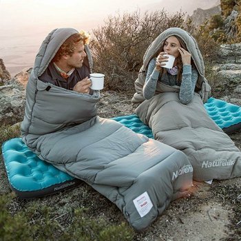 Фото Спальник з капюшоном Naturehike M400 NH20MSD02, (1°C), правий, зелений