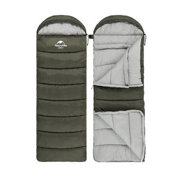 Фото Спальник з капюшоном Naturehike U250S NH20MSD07, (0°C), лівий, темно-зелений