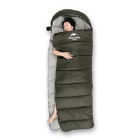 Спальник з капюшоном Naturehike U250S NH20MSD07, (0°C), лівий, темно-зелений - фото 4