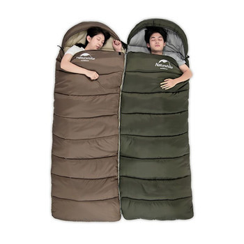 Фото Спальник з капюшоном Naturehike U350S NH20MSD07, (-3°C), правий, коричневий