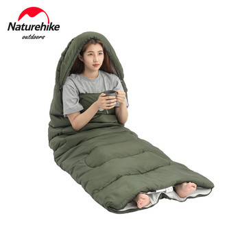 Фото Спальний мішок Naturehike Y150L NH21MSD08, лівий, темно-зелений