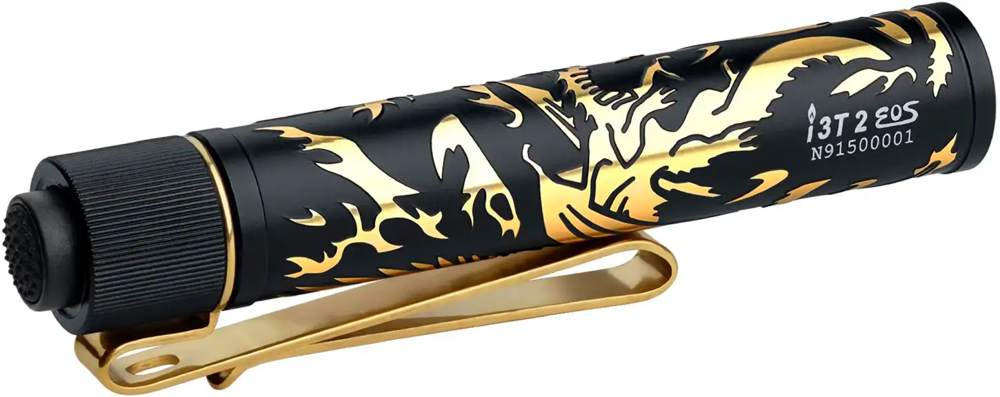 Ліхтар Olight I3T 2 EOS Dragon & Phoenix Golden 2370.43.81 - фото 2